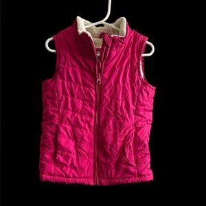 GAP Bright Pink Quilted Kids Vest